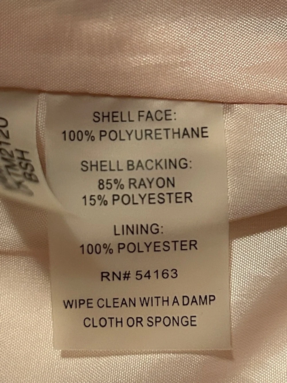 Calvin Klein Faux Leather Quilted Moto Jacket Pink Size XS